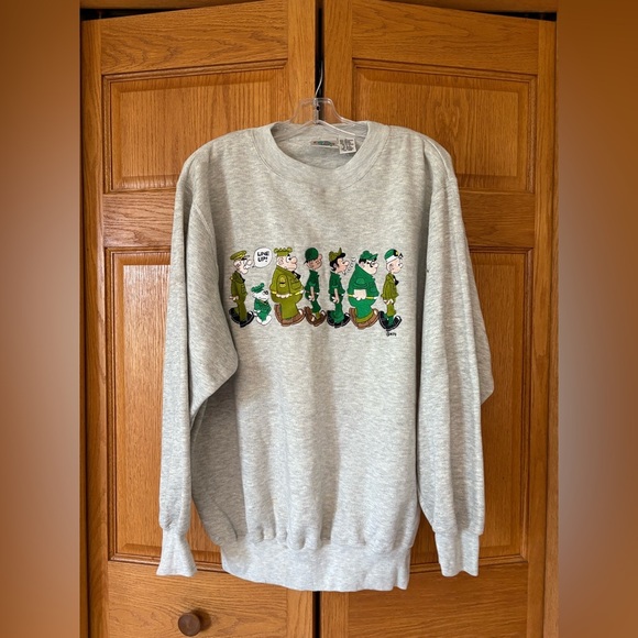 Other - Gray Graphic Vintage Beetle Bailey Crew Neck Sweater